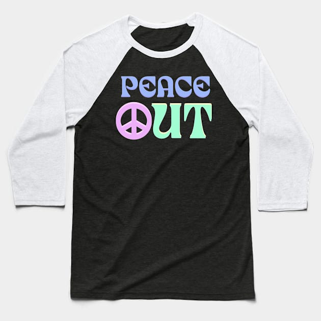 Peace Out Baseball T-Shirt by Daniac's store